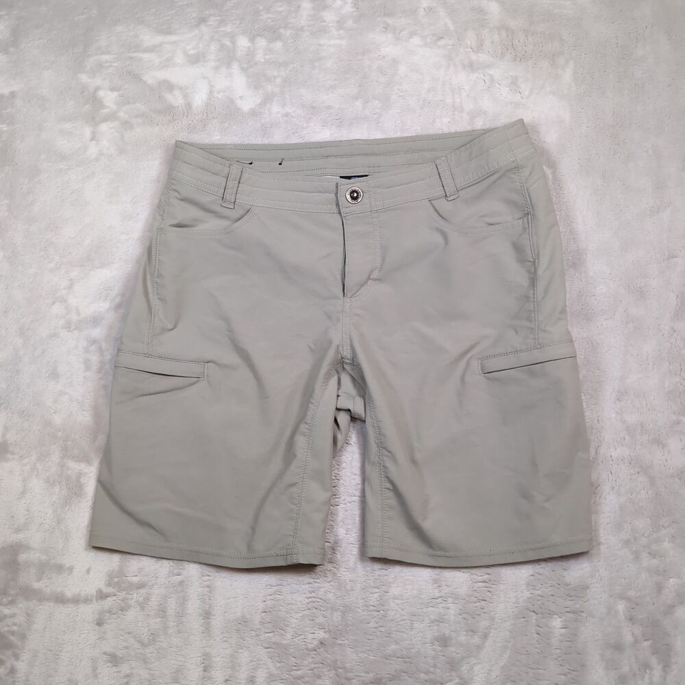 KUHL Anfib Shorts Womens 10 Gray Cargo Stretch Hiking Outdoor Casual Nature